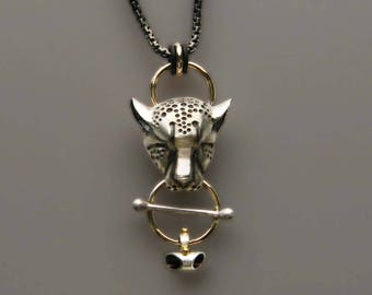 Cheetah Mask Cat Pendant