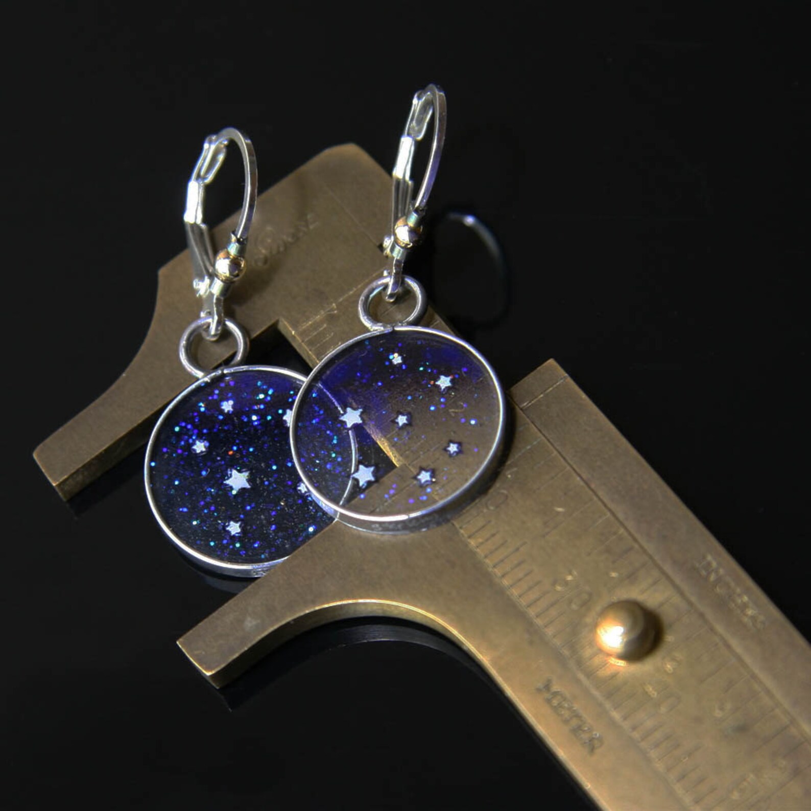 Starry Night Earrings Star Map Earrings Night Sky Earrings Etsy