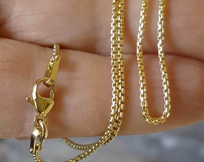 Gold Filled 14/20 Rounded Box Chain 1.2mm - Etsy