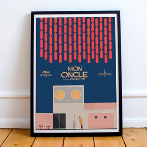 Mon Oncle Plakat, Jacques Tati, Monsieur Hulot, französischer Filmdruck