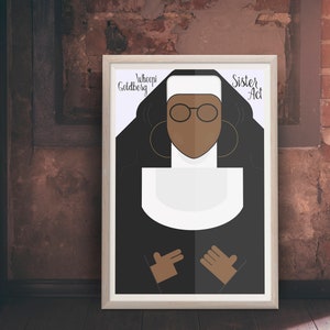 Sister Act, Whoopi Goldberg, Deloris Van Cartier, Harvey Keitel, cartel de película alternativa