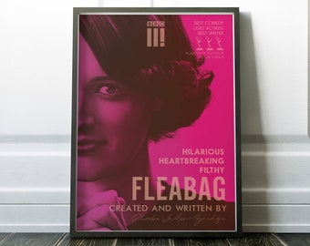 Fleabag poster, Phoebe Waller-Bridge, BBC series