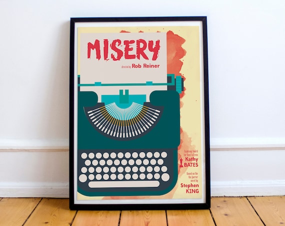 Misery, Stephen King, Kathy Bates, horror movie poster