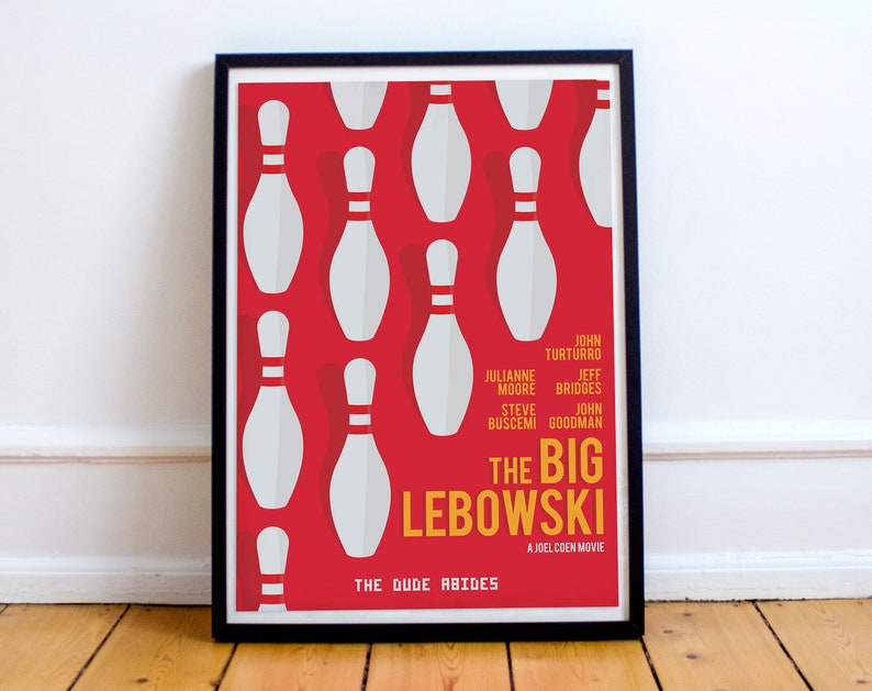 Il Grande Lebowski, i fratelli Coen, Jeff Bridges, il tizio dimora, locandina di un film alternativo immagine 1