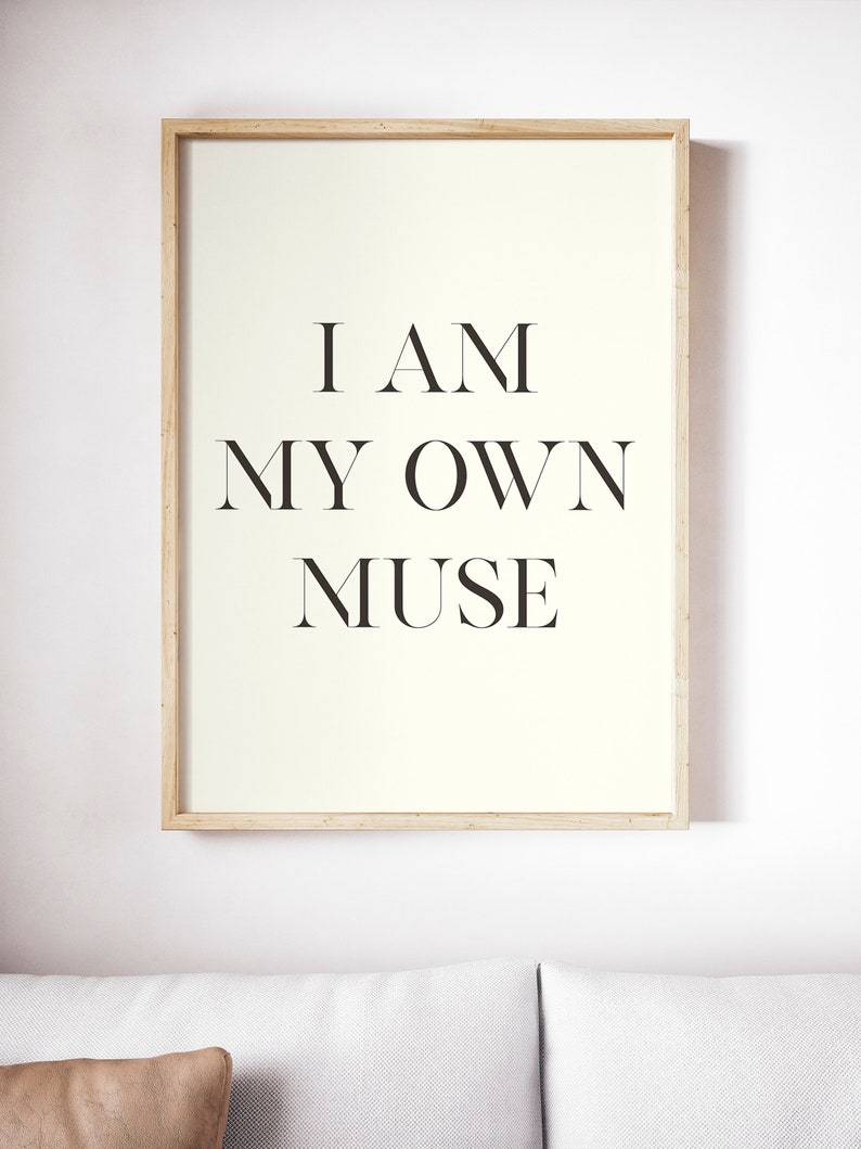 Tom Ford Quote I Am My Own Muse Elegant Typography - Etsy