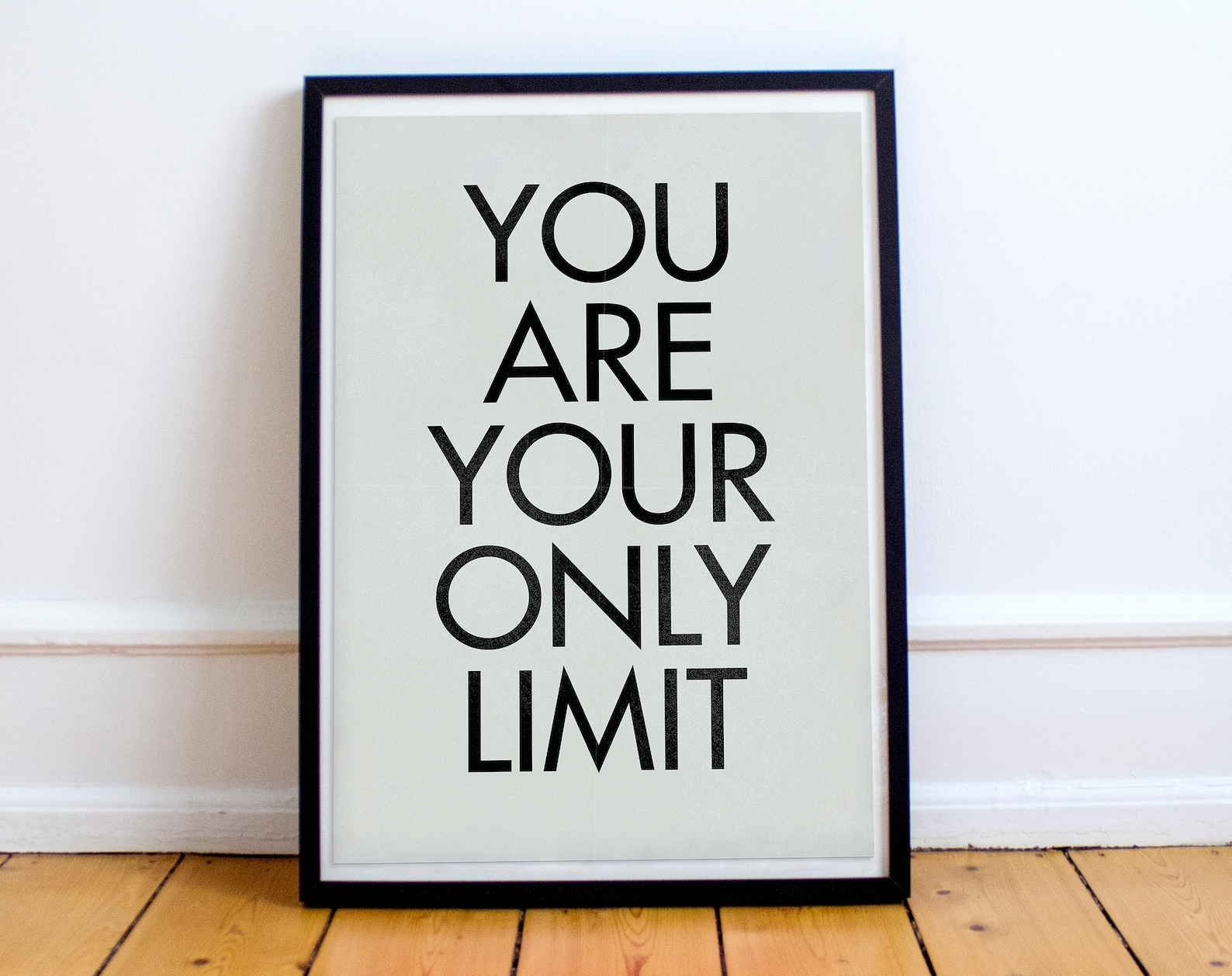 You Are Your Only Limit Inspirational Quote Motivational Etsy