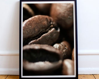 Kitchen wall art, coffee poster, food photography