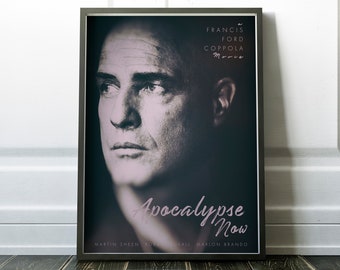 Apocalipsis ahora, Marlon Brando, película de Francis Ford Coppola, póster de película alternativo, Martin Sheen, cine de la guerra de Vietnam