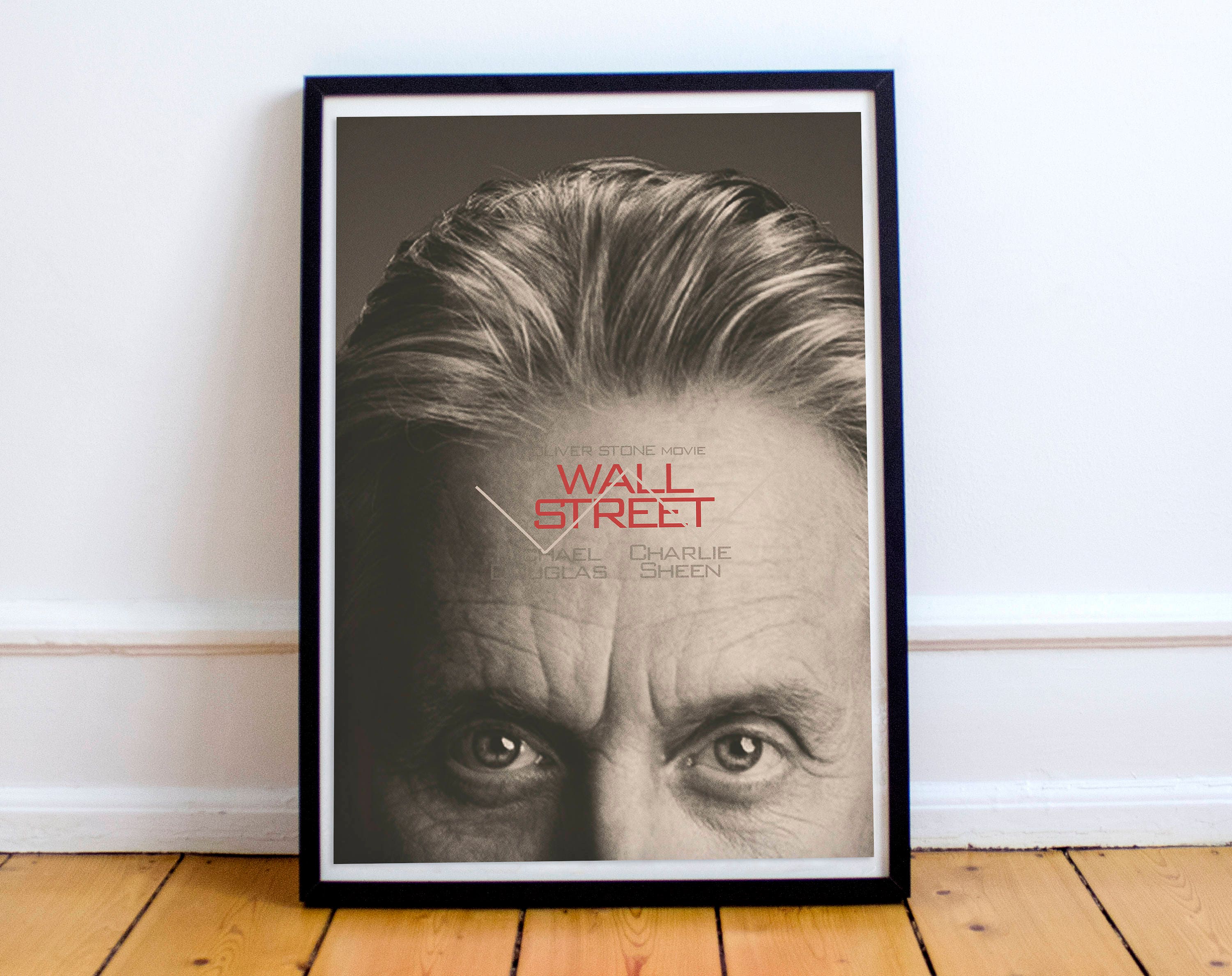Wall Street,Gordon Gekko,Oliver Stone,Michael Douglas,Charlie Sheen,Bd  Fox,Kult Filmdruck - Etsy Österreich, image size:3000x2377
