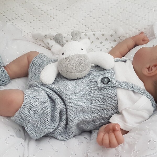 Baby Boy Outfit - Babies Knitwear  Newborn Rompers  Reborn Outfit  Baby Knitwear-New Baby Gift - Babies Rompers -Baby Shoes - Baby Dungarees