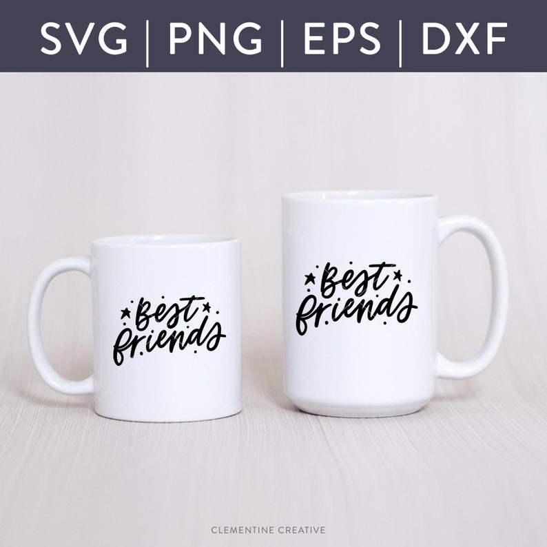 Download Best Friends SVG Best Friends Cut File SVG Dxf Eps Png | Etsy