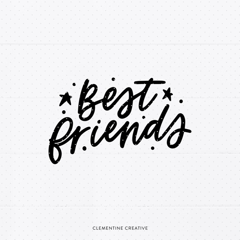 Download Best Friends SVG Best Friends Cut File SVG Dxf Eps Png | Etsy