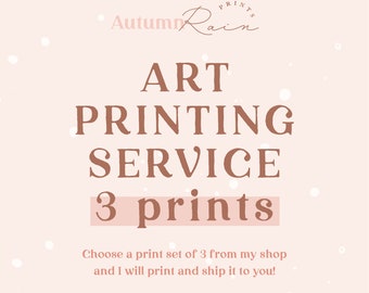 Art Printing Service Set of 3 | Get my art prints shipped to you | Worldwide Shipping | Physical Wall Art Poster, 11X14, 16x20, 18x24, 24x36