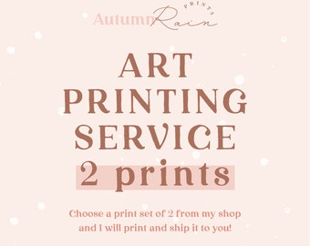 Art Printing Service Set of 2 | Get my art prints shipped to you | Worldwide Shipping | Physical Wall Art Poster, 11X14, 16x20, 18x24, 24x36