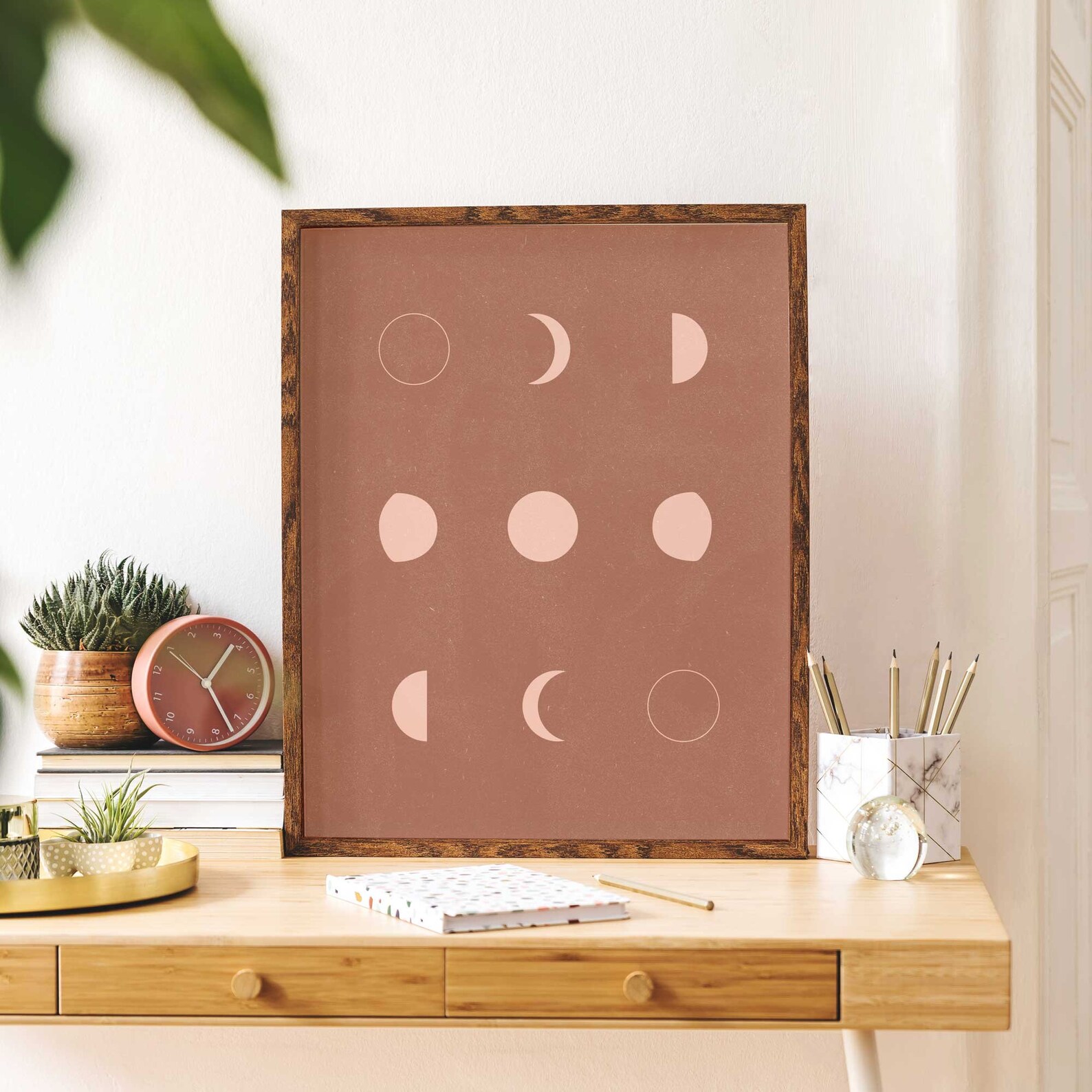 Neutral rosa druckbare Wand Kunst Set Erröten rosa | Etsy