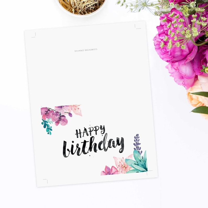 happy birthday card printable birthday card for wife etsy