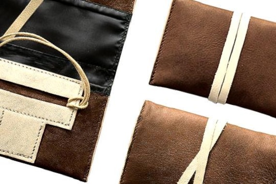 filtered tobacco pouch Tobacco Pouch Leather, Designed for the Hand Rolling for Filter, Rolling  Papers and Tobacco