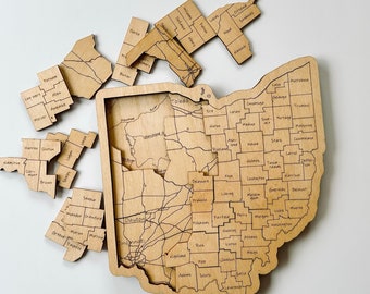 Ohio Triple Layer Wooden Puzzle