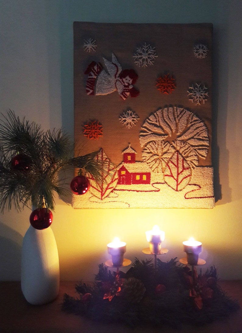 Pdf Punch Needle Christmas Modern Pattern Embroidery Design - Etsy