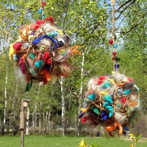 Wilder Vogel-Vogelliebhaber-Nesting Ball-SMALL, Kaschmir, Wolle Material
