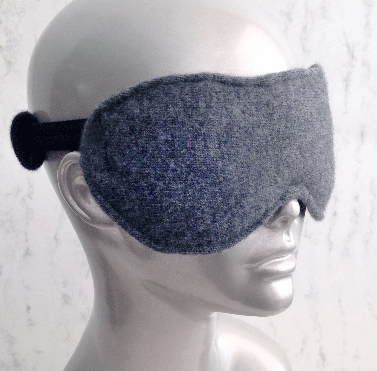 Sleep Maskcashmere and Silkunisexgrey Heather Etsy