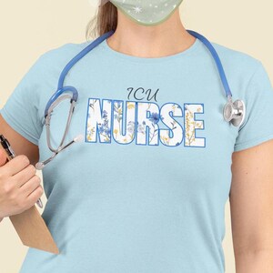 ICU Nurse T-Shirt, Medical Staff Tee, Healthcare Worker Apparel, Hospital RN Shirt, Healthcare Professional Gift.