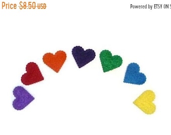 ON SALE Diy crafts, die cuts, die cut hearts, felt heart, fabric hearts, felt shapes, die cut shapes, diy projects, crafting, kids crafts, h
