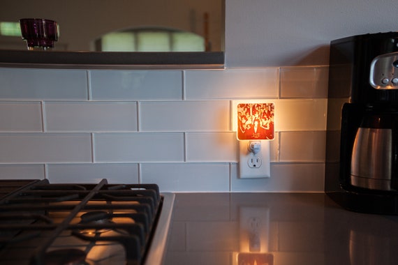 Kahiki Polynesian Supper Club Columbus Ohio Night Light Ivory Glass Fused Glass Tiki Bar Retro Tiki