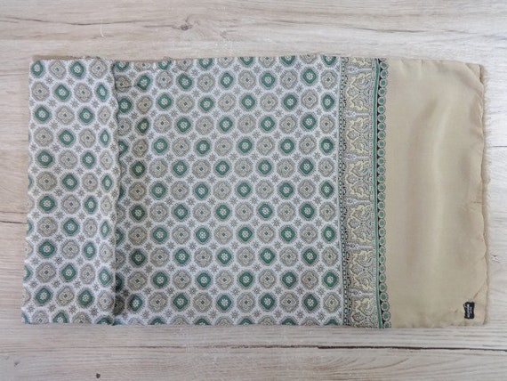 Vintage Mens silk Cashmere backed scarf