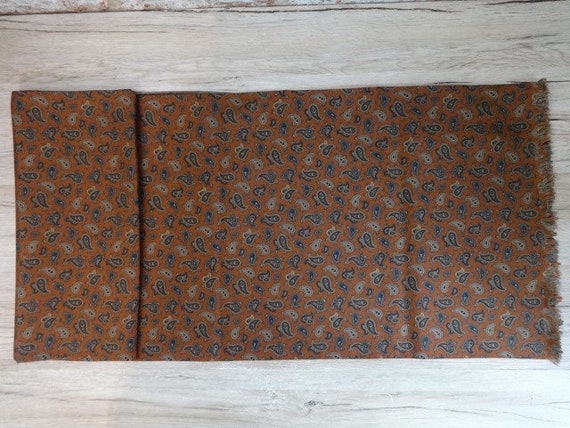 Mens Silk Paisley Scarf SOR Vintage