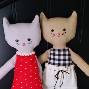PDF Easy Cat Doll Sewing Pattern