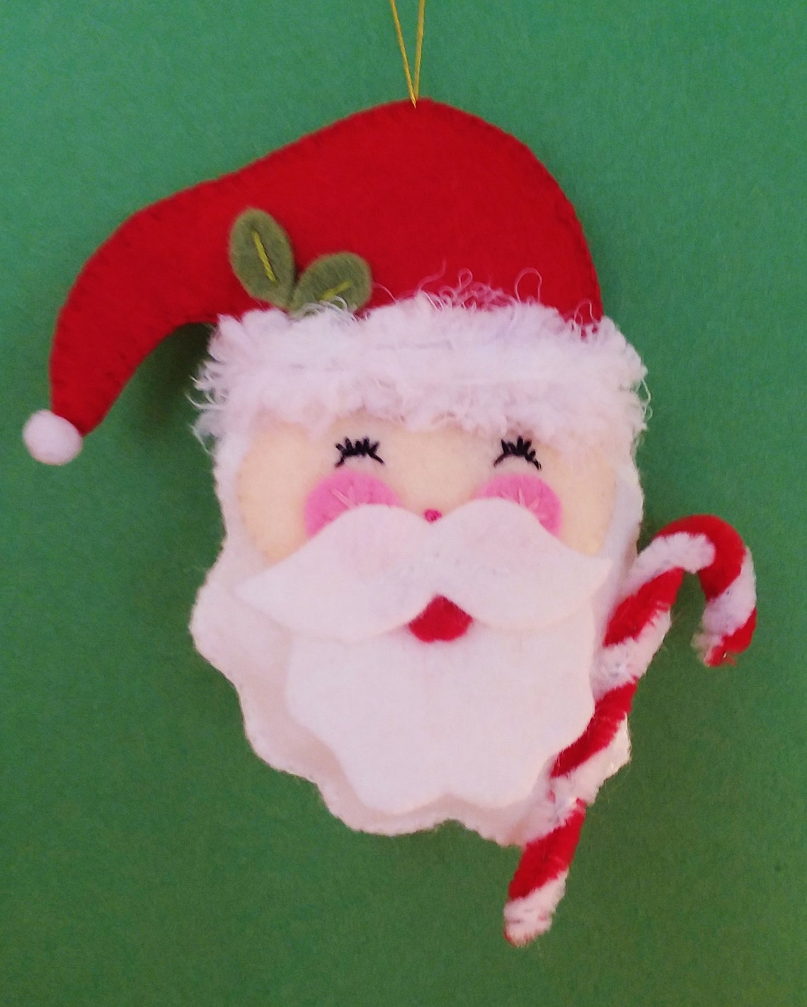 Felt Santa Ornament PDF Felt Christmas Ornament PDF Felt | Etsy