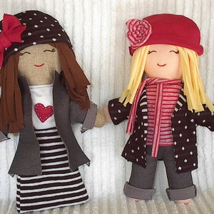 PDF Easy Beginner Rag Doll Sewing Pattern using Recycled Clothes