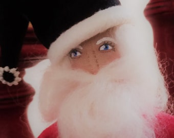Modello di cucito in feltro per Babbo Natale in PDF, stravagante, affascinante, unico