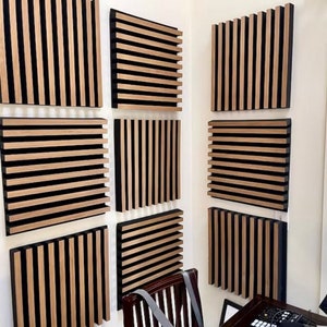 Acoustic panel art, acoustic panel, 3d wall panels, wood wall panel, wood slat wall panels, ceiling decor, wooden wall panels, wood panels
