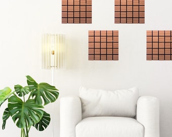 Houten wandpanelen, houten paneelkunst aan de muur, houten latje wandpaneel, houten paneelmuur, akoestische paneelkunst, 3D-wandpanelen, houten wandpaneel