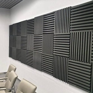 Sound absorption acoustic panel, sound dampening wall, wood or acrylic wall art panels, sound diffuser decorative panels, multi panel art