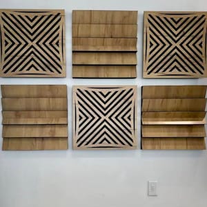 Wood wall panels acoustic decorative panel wall hangings acoustic decorative panel sound absorber foam wall panel 3d wall panels