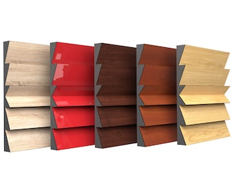 Acoustic decorative panel for sound absorption and sound diffusion Ecosound Pindiff Crater