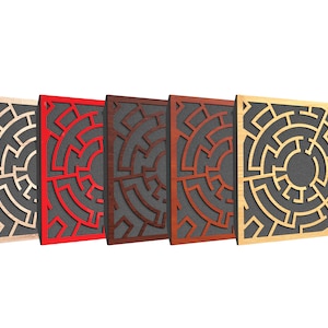 Acoustic decorative panel for sound absorption Labirint mini