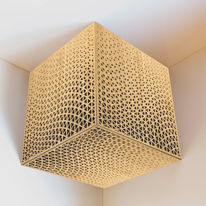 Christmas gift for musician, cube bass traps, corner sound diffuser, 3d wall panel wood, soundproof decor bass trap, cube acoustic panel