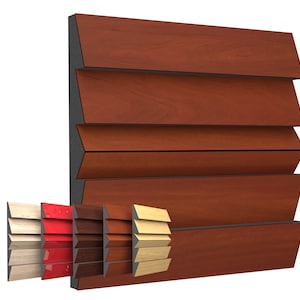 Wood slat wall panel - Home cinema panels, Minimalist wooden wall art panel, 3d acoustic panels - Sound diffuser, Soundproofing panel