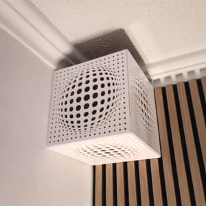 Gift for musician, cube bass traps, corner sound diffuser, 3d wall panel wood, soundproof decor,ceiling corner bass trap,cube acoustic panel