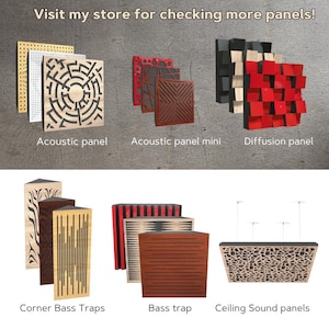 Corner Bass Traps Wood or Plastic, Acoustic 3d Panel for Sound ...