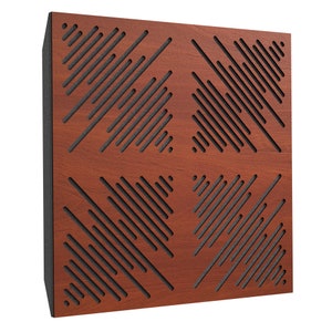 Acoustic decorative panel for sound absorption and sound diffusion Ecоwave horizont mini