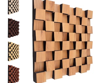 Acoustic diffuser panels - Wood wall sound panel