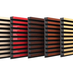 Acoustic panel for sound diffusion Ecosound Comb Horisont
