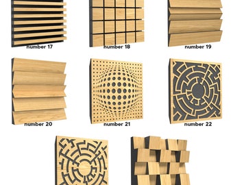 Wood wall panels, acoustic panel, 3d wall panels, fluted wall panels, accent wall panels, acoustic panels, ceiling decor, acoustic panel art