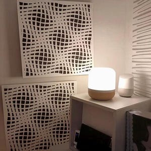 Soundproofing tiles, Schallabsorber, 3d wall panels - Soundproofing wall hangings, Foam acoustic decorative panel - Sound absorbing panels