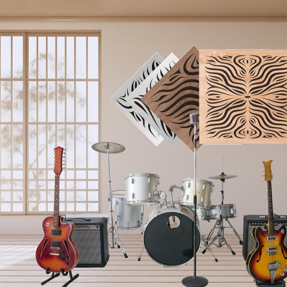 3D acoustic panel - Sonoma oak
